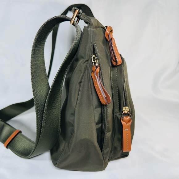 Bric's X-Travel Hipster Crossbody Olive Green Bag Purse - Picture 3 of 16